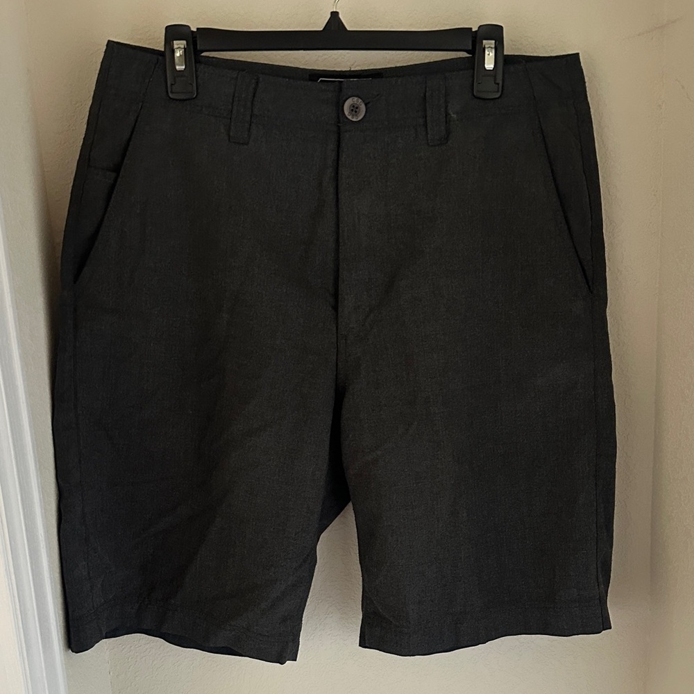 Champs Men's Dark Charcoal Flat-Front Shorts